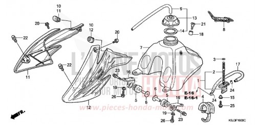 RESERVOIR A CARBURANT CRF100F4 de 2004